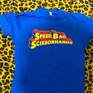 Speedbagscissorhands t shit Medium new
